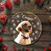 Ornement acrylique photo personnalisé DogCat - Cadeau pour les ornements de voiture des amoureux des animaux de compagnie